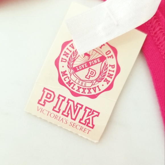 Victoria's Secret PINK Vintage Rhinestone Crystal Thong Panty Ruching NWT - Picture 7 of 13